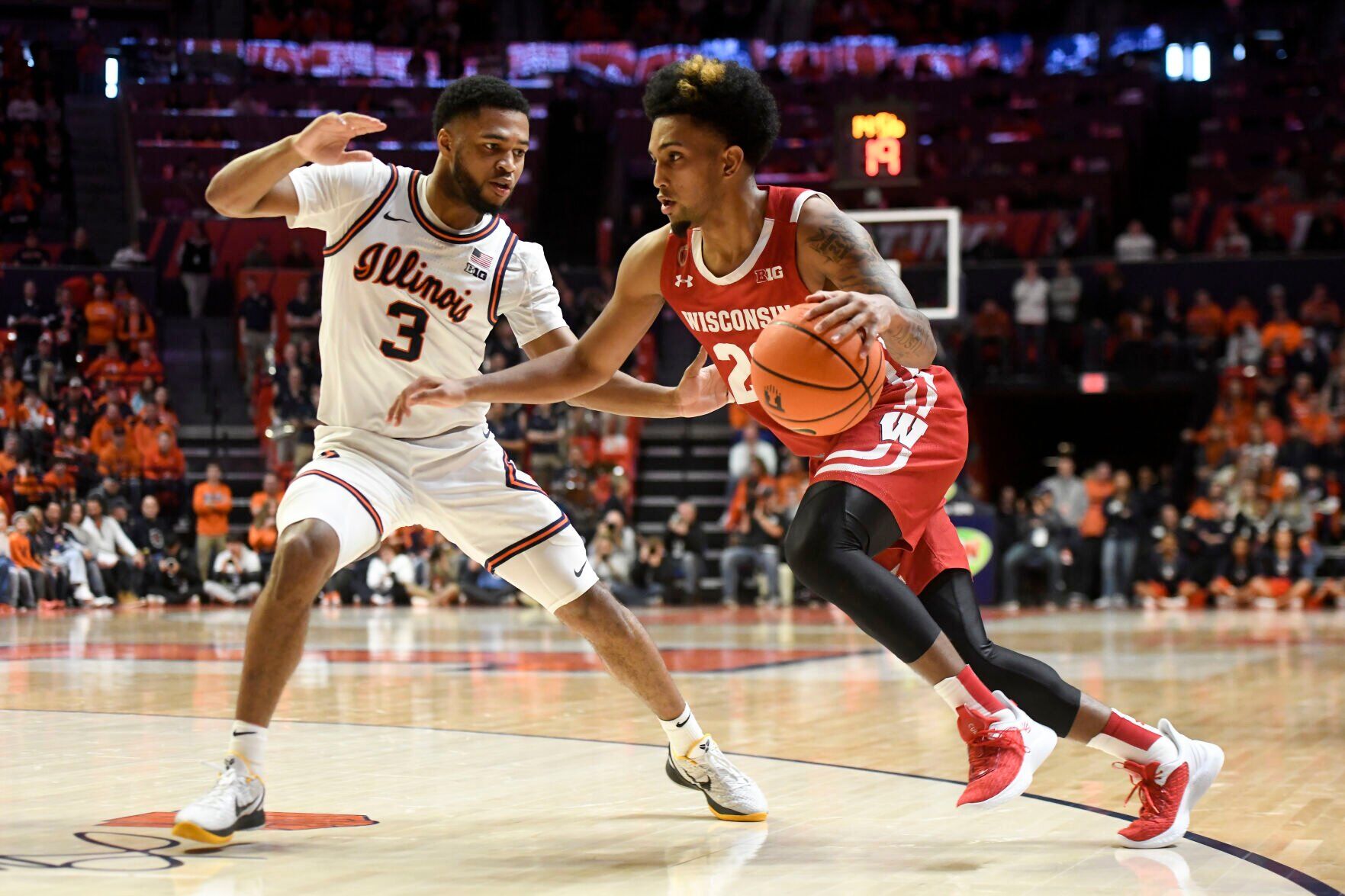 Wisconsin Illinois Basketball